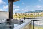 Enjoy stunning views from the hot tub